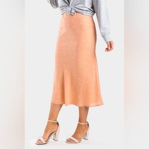 ⭐3 for 20⭐ Francesca's dot midi skirt